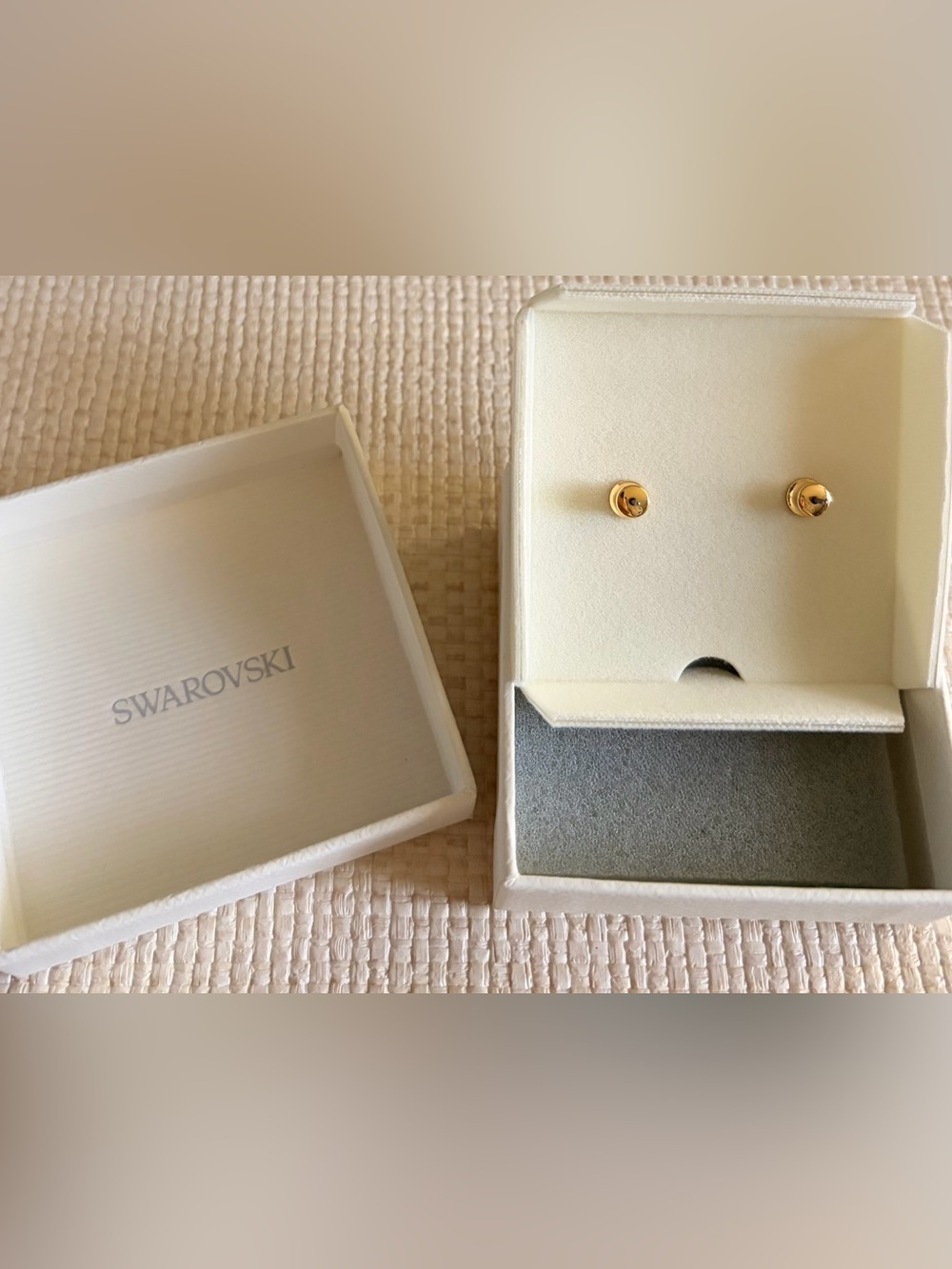 Swarovski Gold Starfish Stud Earrings - Picture 5 of 14